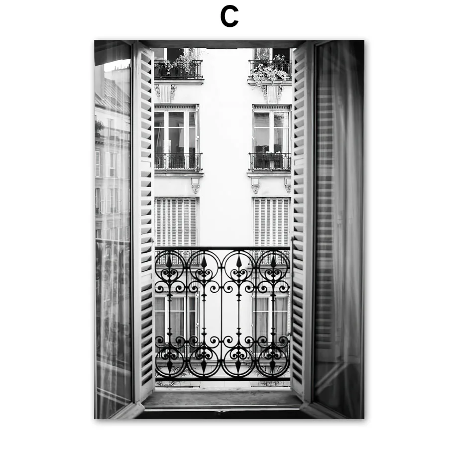 Blooming-Roses-Paris-Window-Hold-hands-Love-Nordic-Poster-Wall-Art-Prints-Canvas-Painting-Wall-Pictures (5)