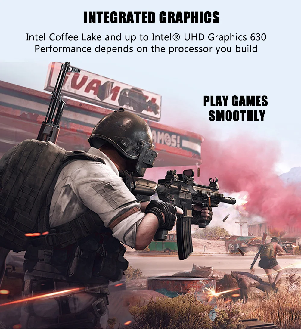 High-Performance Core i9-10850K Gamer Mini PC with 11900K, DIY Mini ITX Build, Discrete Graphics, Dual M.2 SSD, and Dual 2.5