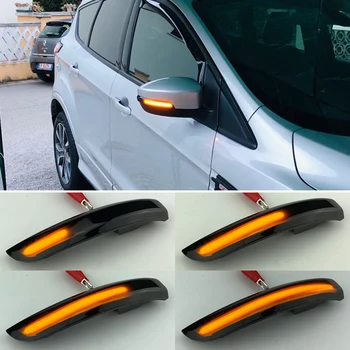 

Car Accessories Dynamic LED Side Rearview Mirror Turn Signal Light Indicator For Ford Escape Kuga II EcoSport 2013-2019