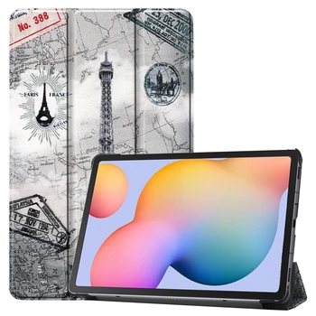 

New Case For Samsung Galaxy Tab S6 Lite 10.4 Leather Magnetic Folding Stand Tablet Case for SM-P610 P615 S6 10.5 SM-T860 SM-T865