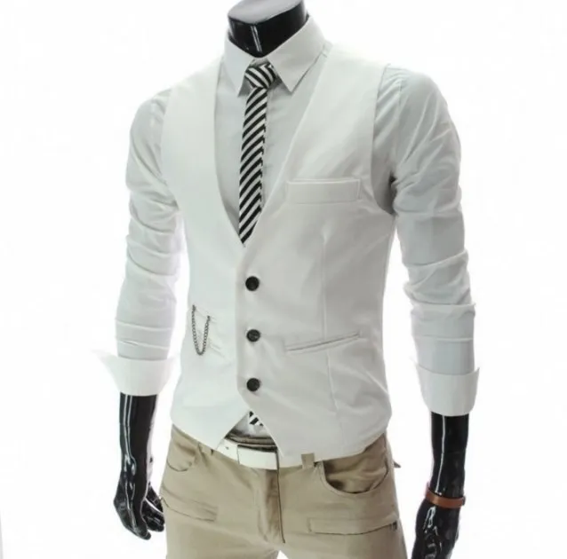 Business Casual Suit Vest Mens Weeding Prom Dress Waist Coat for Men Sleeveless Blazer Jacket Chaleco Hombre Slim Fit Gilet Uomo