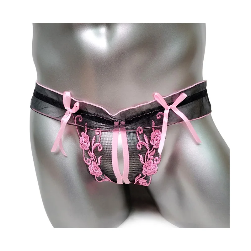 Sissy Фетиш коллекция трусики нижнее белье сексуальные кружевные сетчатые