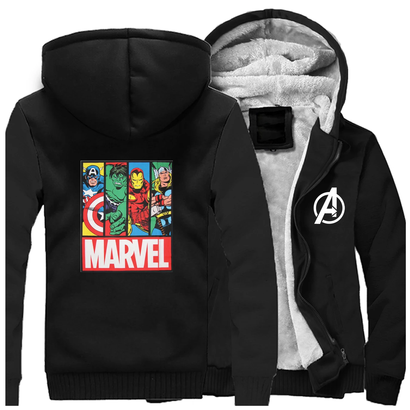 Супергерой Marvel набивная куртка мужская Горячая зимняя модная мужская куртка ветрозащитная утепленная повседневная мужская куртка в стиле хип-хоп