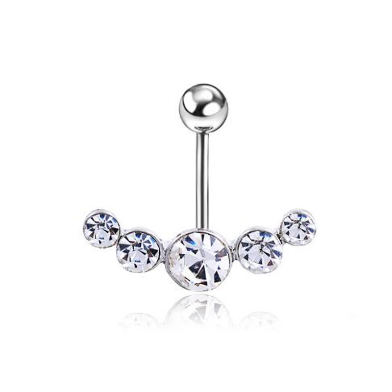 Puncture body jewelry retro opal ornament round lace Navel Ring button navel nail piercing |