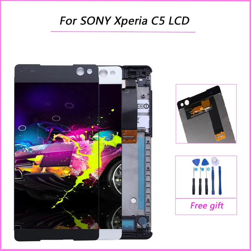ЖК-дисплей с сенсорным экраном и дигитайзером в сборе для SONY Xperia C5 Dual E5506 E5533 E5563 E5553