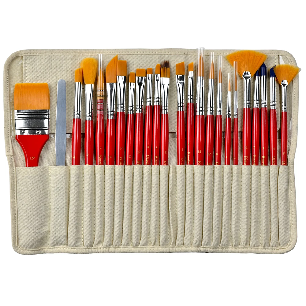 WS-22 24PC/Set Watercolor Acrylic And Oil Multifunctional Free Style Art Supplies Paint Brushes