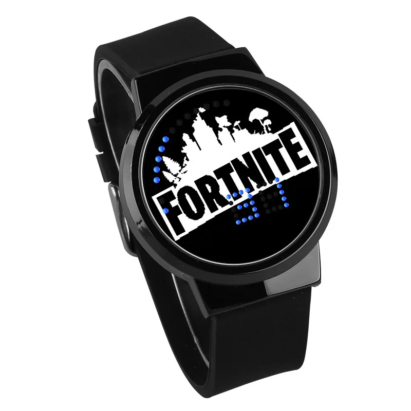 Водонепроницаемые часы Fortnite светодиодный светящийся на ощупь креативные