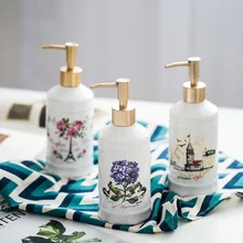 Европейская керамическая эмульсионная бутылка дозатор мыла отель клуб дезинфицирующее средство для рук гель для душа бутылка шампуня портативная дозирующая бутылка