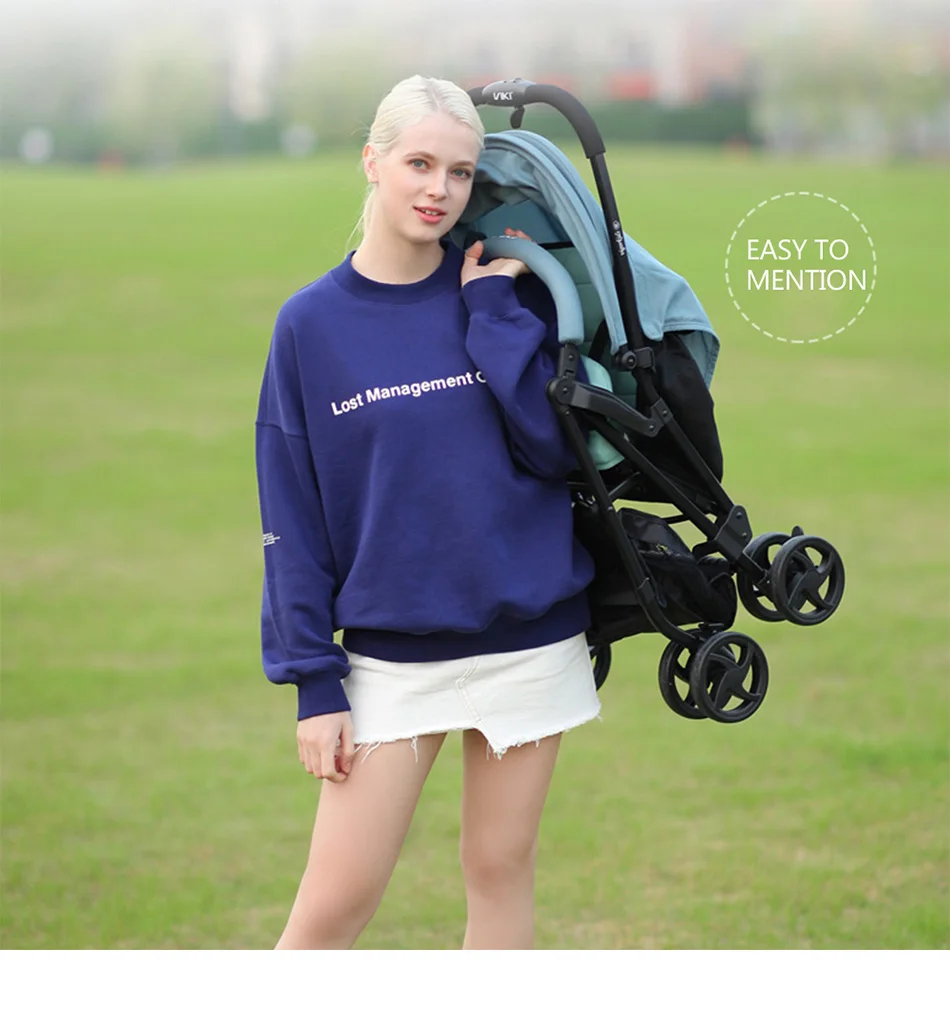 4.5 KG Portable Baby Stroller Lightweight Mini Baby Carriage Plane Traveling Pram Trolley Car Folding Infant Pushchair 0-3 Year