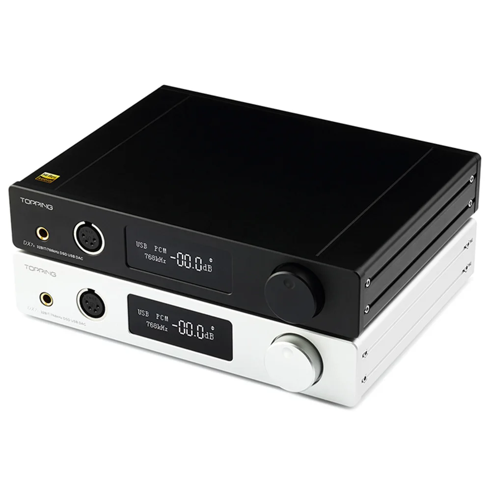 Hi Fi усилитель для наушников TOPPING DX7S с 2 * ES9038Q2M 32 бит/768K DSD512 сбалансированный выход