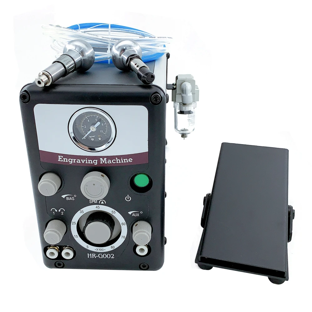US $294.21 Graver Tool G8 Jewelry Pneumatic Impact Engraving Machine With 2 Handpieces Jewelry Graving Machine Hand Stone Setting