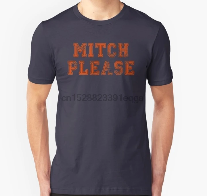 Мужская футболка с коротким рукавом Mitch Please забавная для футбола женская | одежда