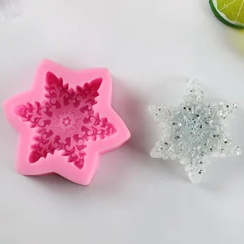 

Big Snowflake Silicone Mold Mobile Phone Epoxy Mold Decorative Cake DIY Mould XGY-165