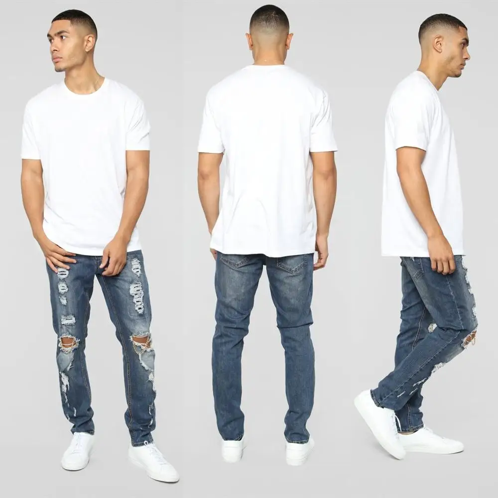 JEANS-888 casual jeans cotton denim trousers |