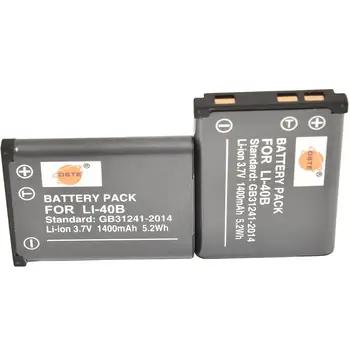 

DSTE 2x LI-42B/LI-40B Battery for Olympus Tough 3000,TG-310,TG-320,VG-165,VG-180,VH-210,VR-310,X-560WP,X-600,X-730,X-785,X-790