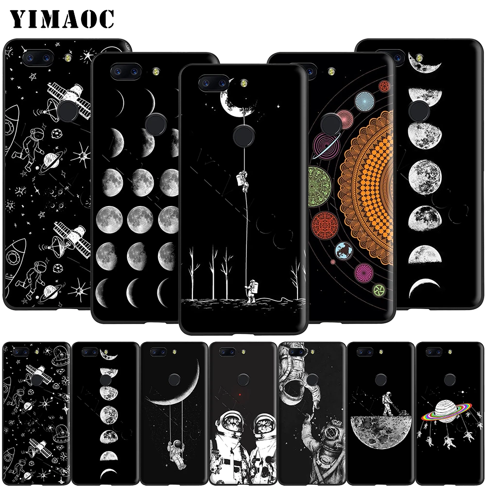 Yimaoc Space Moon Astronaut Silicone Case for Oneplus 7 7T Pro 6t 6 5t 5 | Мобильные телефоны и аксессуары