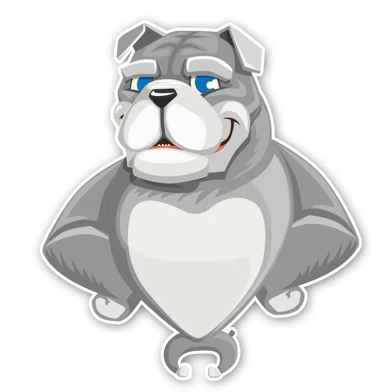 

Новая модная Высококачественная Автомобильная наклейка с изображением сильного собаки, Виниловая наклейка для защиты от царапин на лобово...