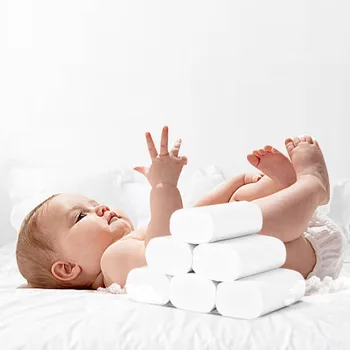 

12 Rolls Paper Hand Towels Toilet Paper Toilet Roll Tissue Napkin Home Bath Toilet Roll Paper Kitchen Paper Tissue dropshipping