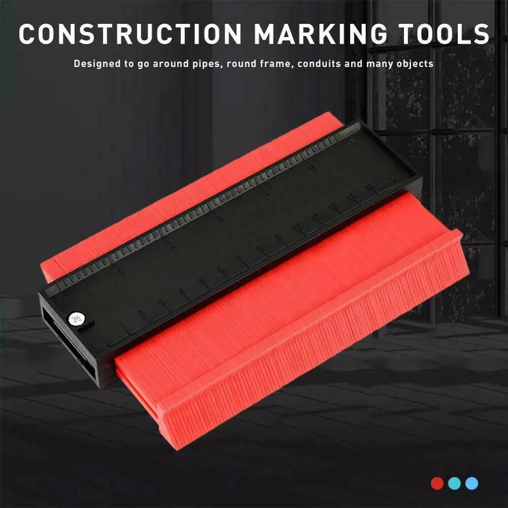 

Irregular ruler 5Inch Shape Gauge Contour Duplicator Copy Standard Wood Marking Tool