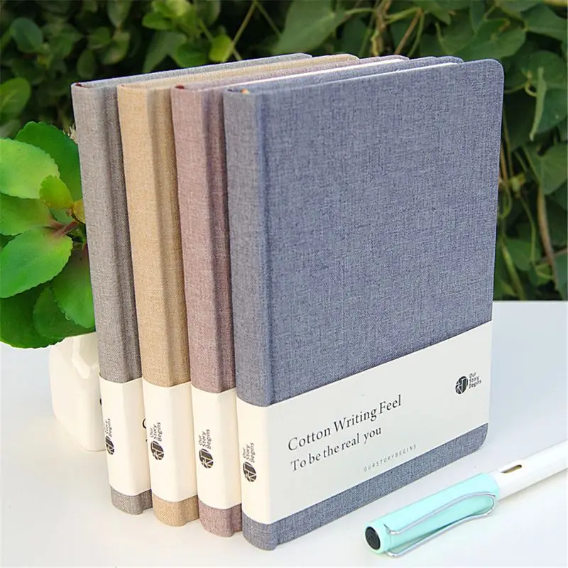 OUR-STORY-BEGINS Cotton Times Series A5 Blank Inner Page Original Notebook Hardcover Notepad