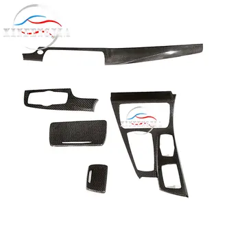 

For BMW 5 Series F10 11-13 5x 100% Carbon Fiber Air Outlet Gear Shift Cover Trim