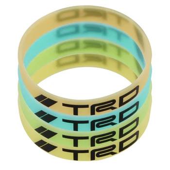 

Luminous car badge Silicone holographic bracelet sport wristband For Toyota TRD corolla rav4 avensis t25 yaris Car accessories