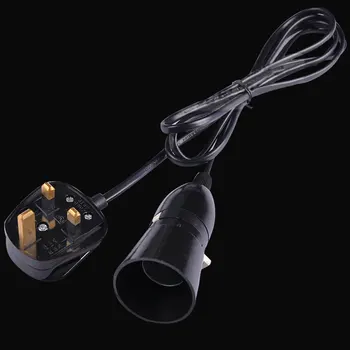 

2m Indoor Rocker Switch Replacement Portable Home Practical Lamp Holder Cable Professional Safe Easy Apply Plug Adapter