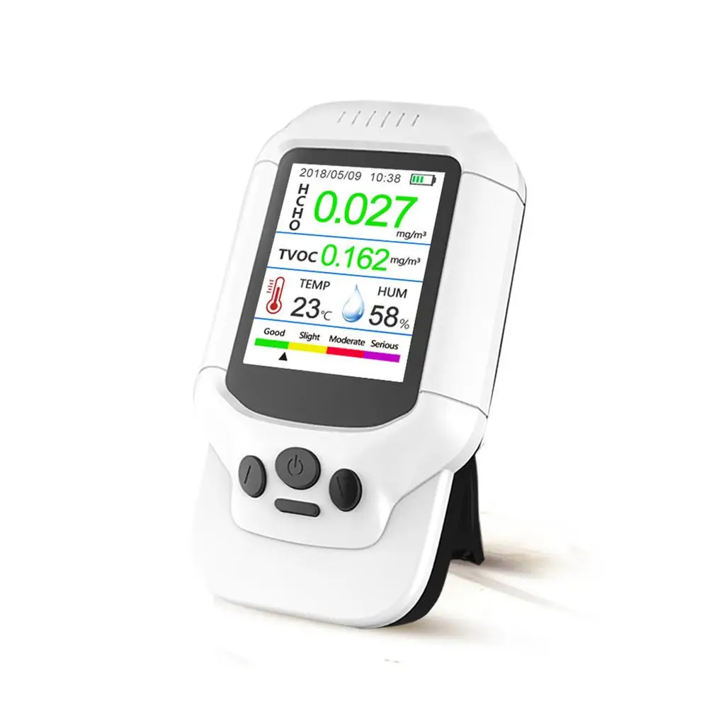 

Air Quality Monitor Versatile Formaldehyde TVOC Detector Temperature Humidity Meter for Indoor Pollution Monitoring