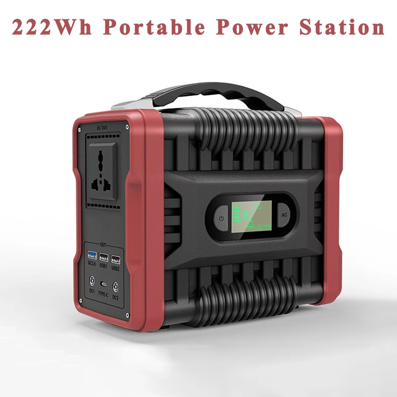 200W Power Station 60000mAh Capacity Outdoor Camping Car Charging USB Type-c Bank LED Light 220V AC Home Backup Battery | Автомобили и
