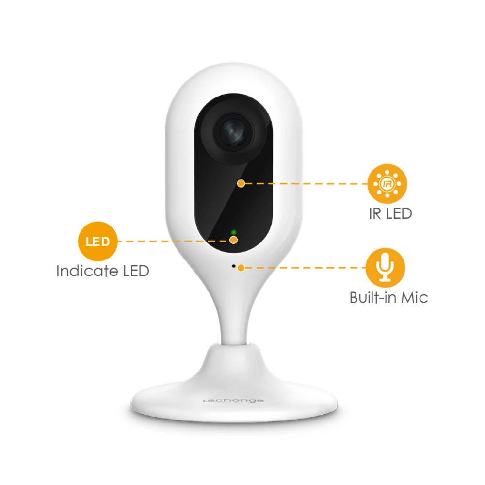 Dahua IMOU IPC C12 C22 Cue 1MP 2MP беспроводная мини камера h.264 Встроенный микрофон слот для sd