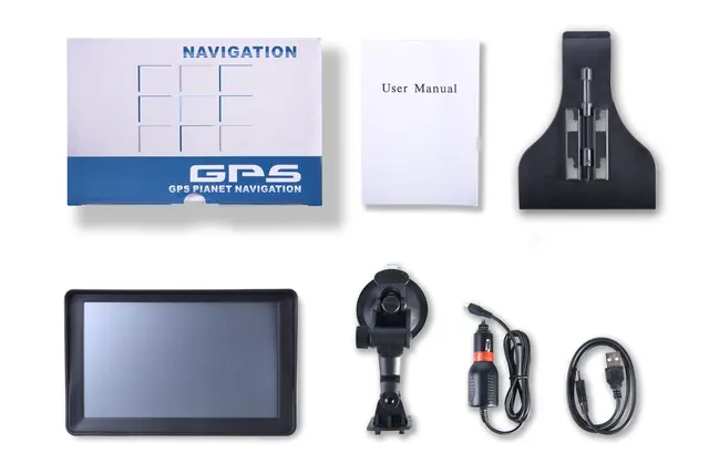 7" HD Car GPS Navigation 8G+RAM128-256MB+Bluetooth-AV-IN+latest Europe Map +Truck gps navigators 5