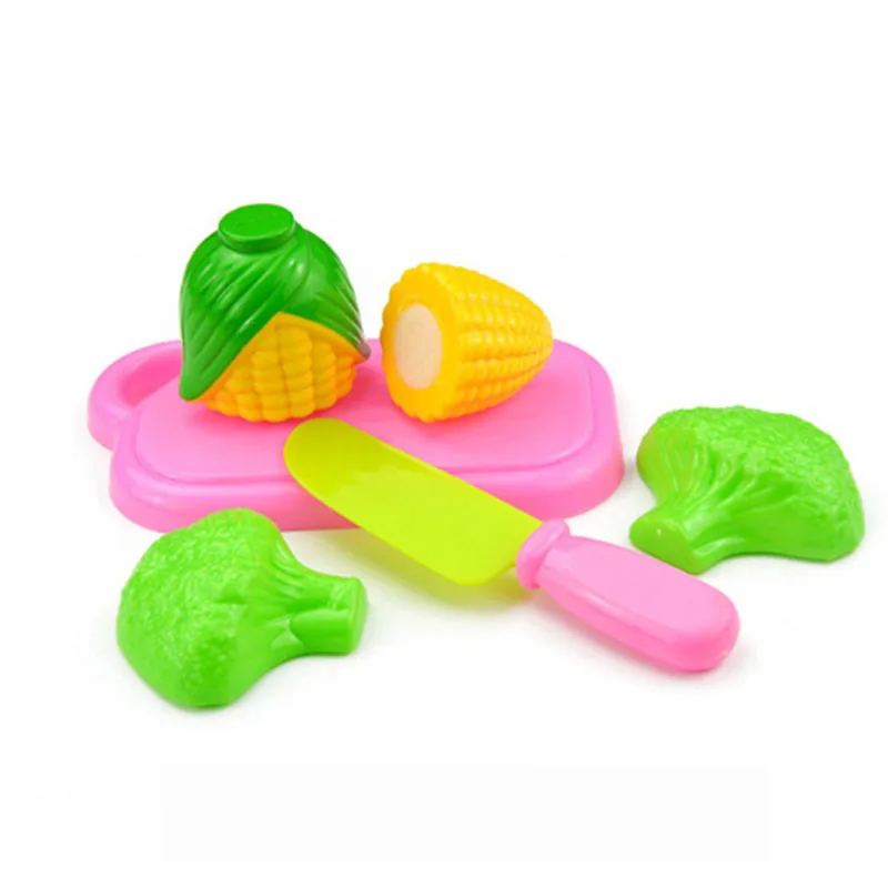 4pcs Фрукты овощи еда Резки Набор ролевые игры кухня еда игрушки для детей развивающие игрушки, случайный стиль - Цвет: 4pcs