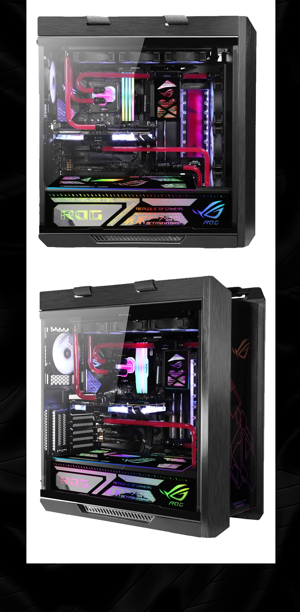 Fans & Coolings RGB PC Case Lighting Panel 4 In 1 For ASUS ROG Strix Helios Symphony,LED Light