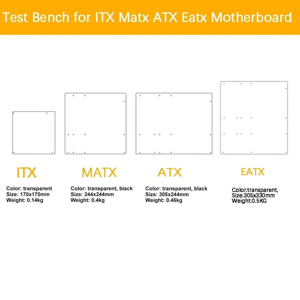 Diy PC разгонный тестовый стенд открытая рамка для ITX MATX ATX компьютера мини ПК HTPC воздушный чехол кронштейн DIY голая поддержка видеокарты