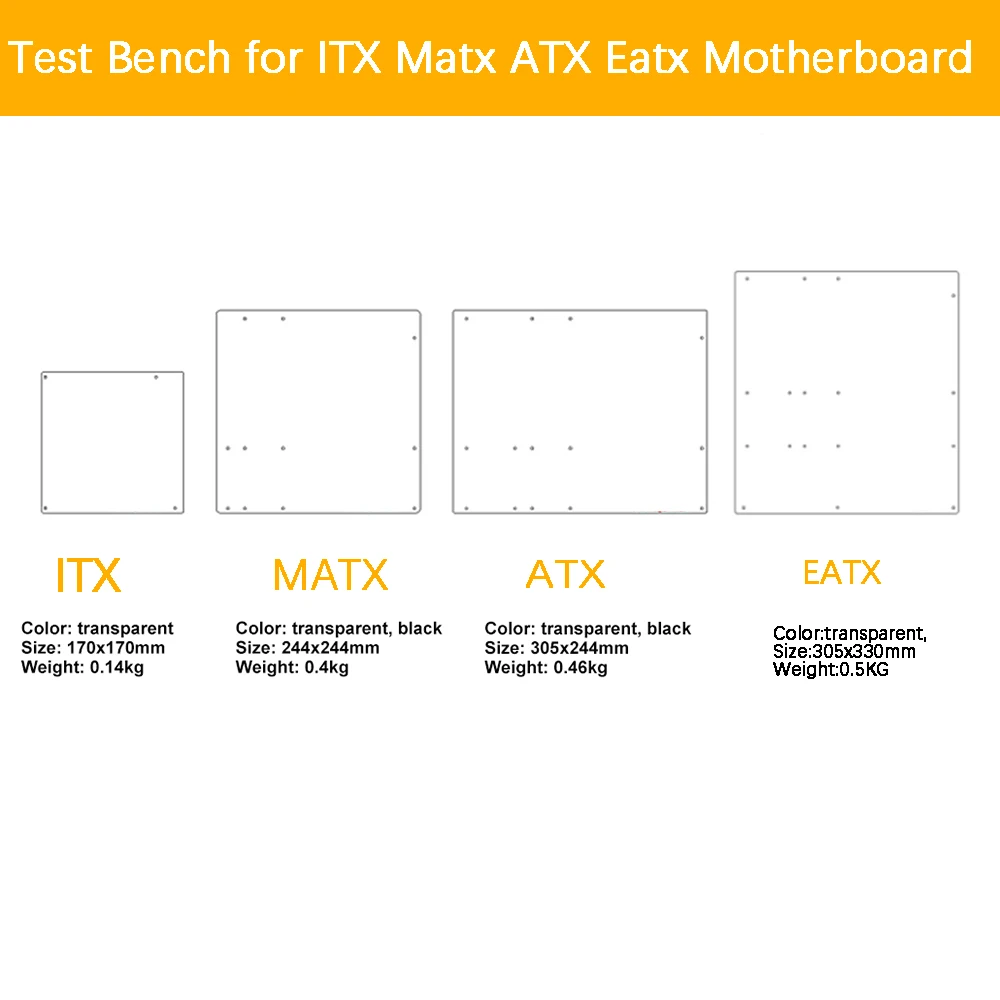 Diy PC Overclock тестовый стенд открытая рамка для компьютера ITX MATX ATX мини ПК HTPC Air чехол