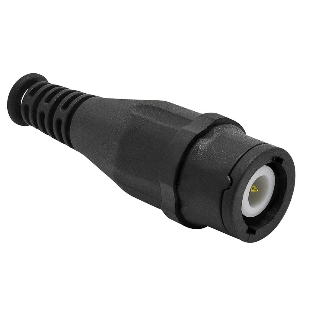 Cleqee P7001 5mm BNC Q9 Male Connector, BNC Q9 Male Adapter Black