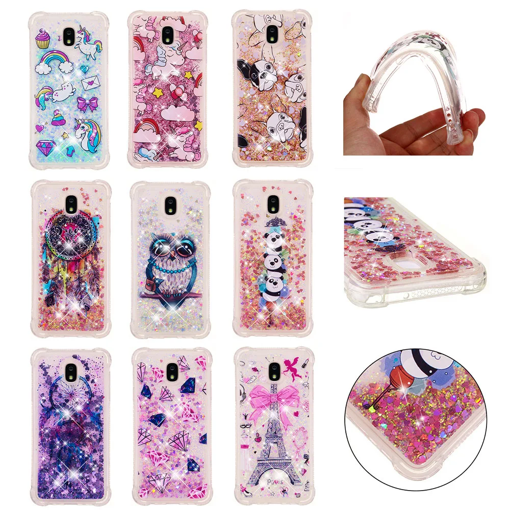 Чехол для Samsung Galaxy J7 Star Refine V 2018 Wide3 Bling Glitter Dynamic Liquid Quicksand|Бамперы| |