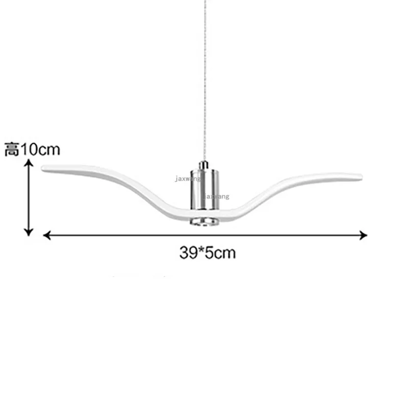 Скандинавский светодиодный подвесной светильник Seagulls дизайнерское освещение, осветительный прибор, лампа для птиц, подвесные светильники для кухни, подвесной светильник для гостиной, домашний декор - Цвет корпуса: White A