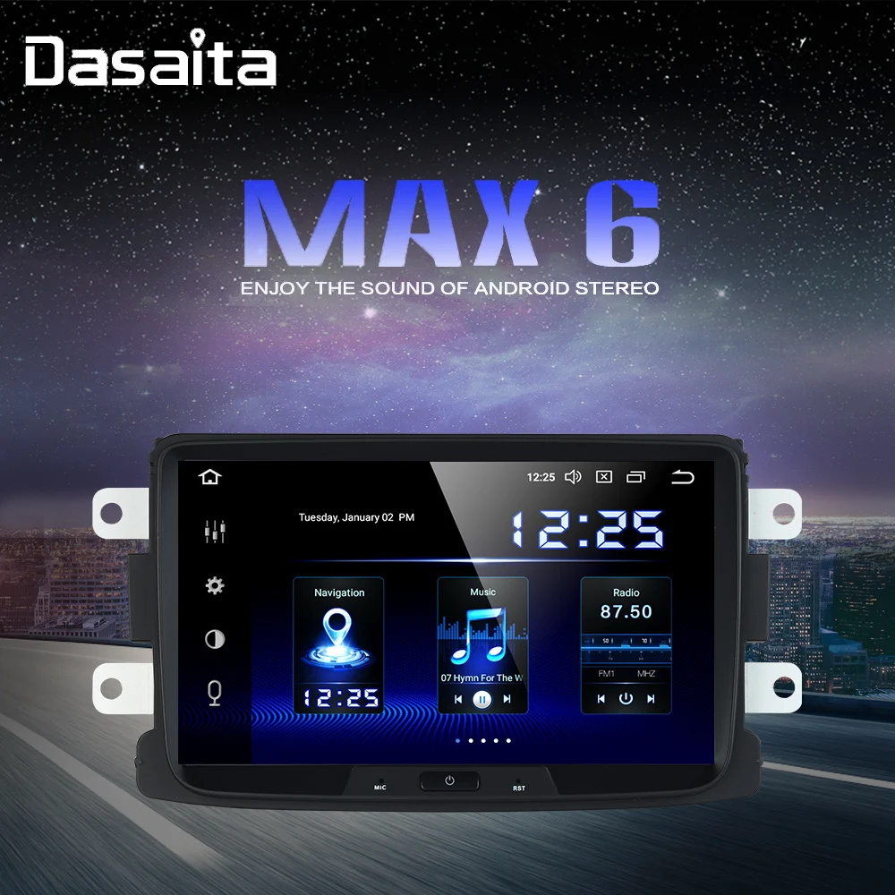 Автомобильный мультимедийный радиоприемник 8 дюймов IPS Android 10 0 для Renault Duster Dacia