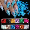 Holographic Butterfly  Heart Multi Shape  Laser Symphony Butterfly Sequins 3D Colorful Sequins Manicure  Nail Art Decoration ► Photo 1/6