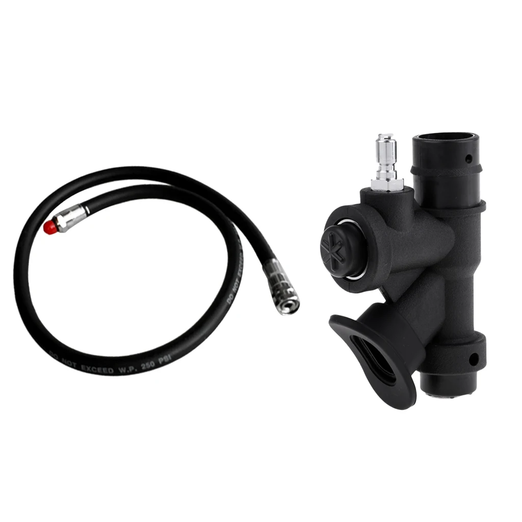 Универсальный 45 градусов подводное погружение BCD Oral power Inflator, шланг среднего давления