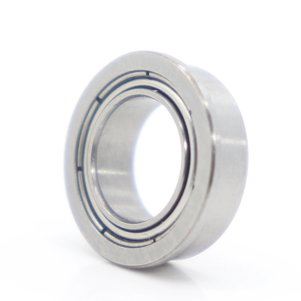 SF687ZZ Flange Bearing 7x14x5 mm 10PCS Double Shielded Stainless Steel Flanged SF687 Z ZZ Ball Bearings SF687Z F687 DDLF1470 hot sale 10pcs shielded ball bearing 6700zz bearings 10x15x4 mm 6700zz steel metal shielded ball bearings thin wall roller
