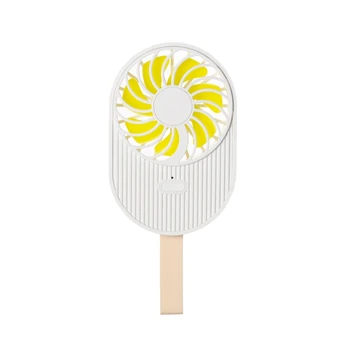 

Ice Cream Fan Lanyard Hands-Free Neck Fan Portable Hanging USB Charge Fan