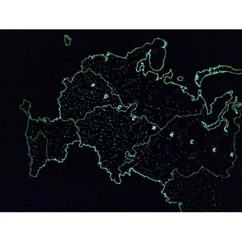 

Map of the Russian Federation, glowing in the dark, wall, souvenir edition
