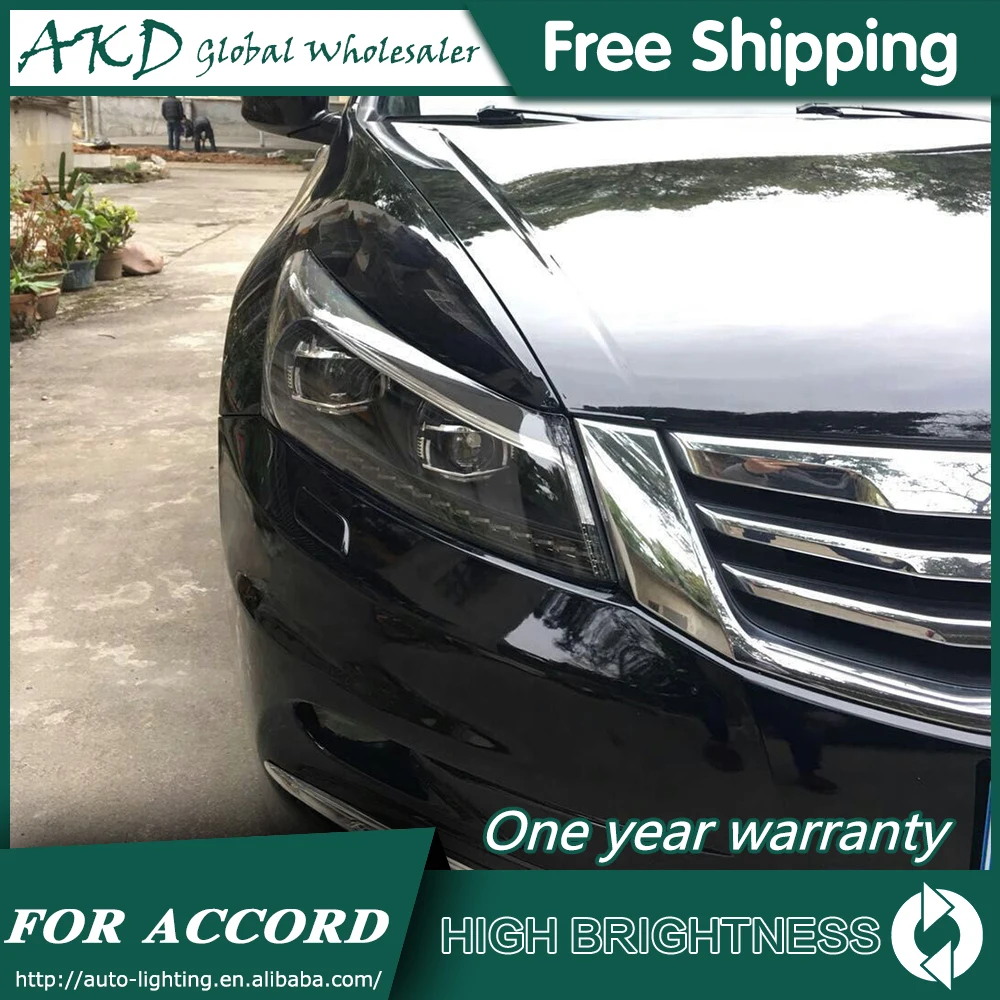 Головной светильник s для автомобиля honda Accord G8 2008-2012 DRL Дневной ходовой светильник светодиодный Биксеноновая лампа противотуманный светильник s тюнинг автомобильные аксессуары