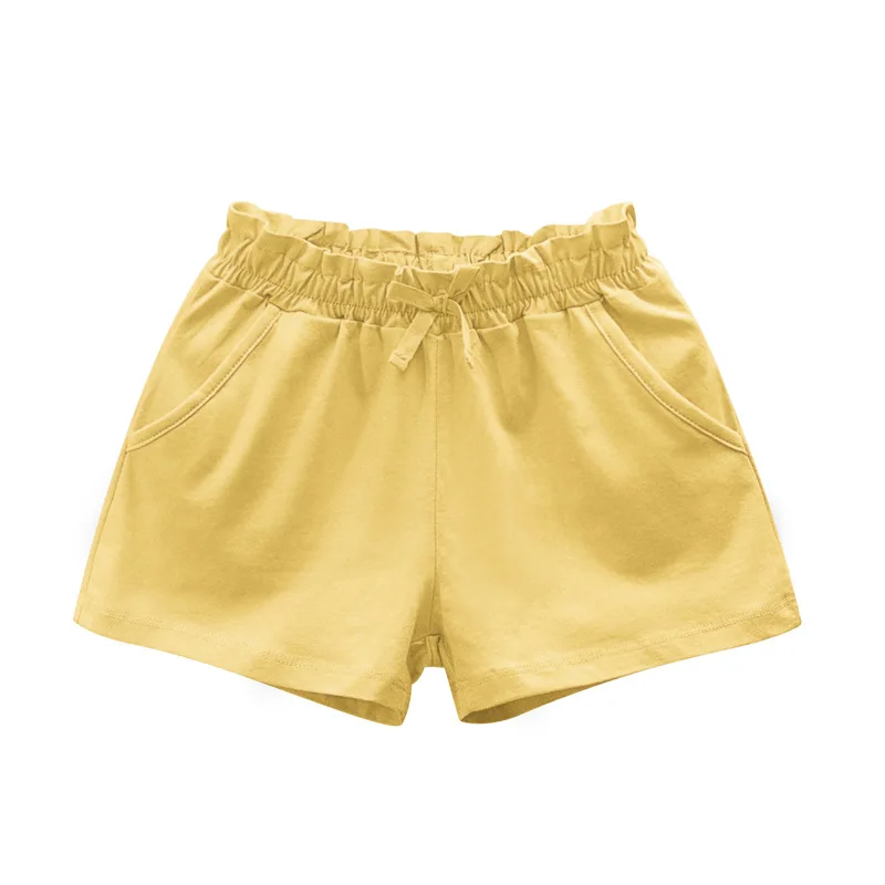 Kids Shorts Cotton Solid For Girls 1 To 9 Years