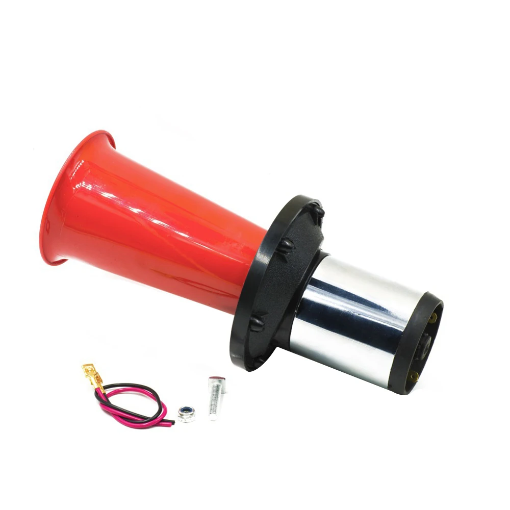 

New 12V Car Horn Motorcycle Airhorn Kit Car Trumpet Vehicle Single Tube Horn Super Sound Whistle High Bass Automobiles