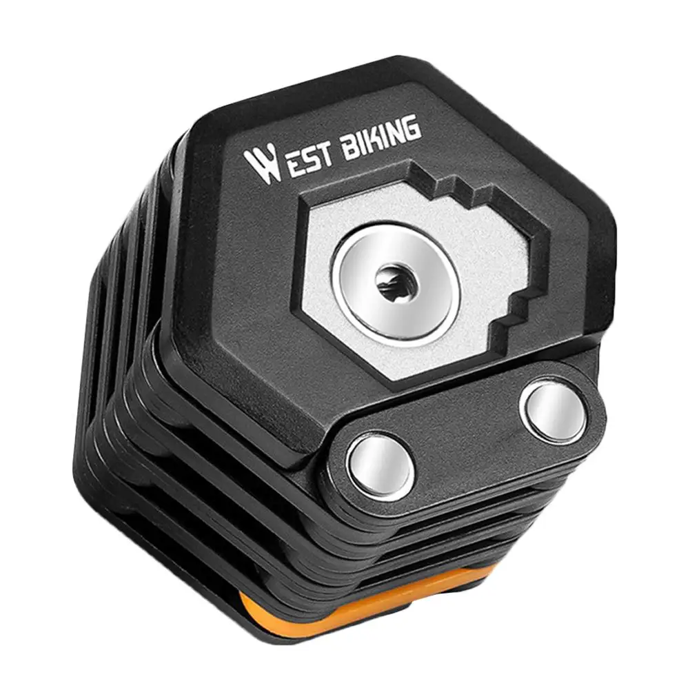 

Folding Bicycle Padlock Anti-Theft Folding Lock Mount Bicycle Safety Bicycle Lock Chain Lock Bicycle Folding Lock Mount Bracket