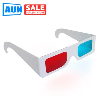 

AUN Simple Portable Blue Red 3D Glasses for AUN LED Projector，for Home Theater