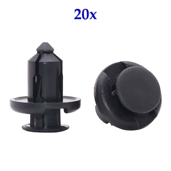 

20pcs 10mm Plastic Rivets Auto Fasteners Clips for Honda Fit Accord Civic CR-V Acura MDX TSX TL RL Car Bumper Retainer Push Pins